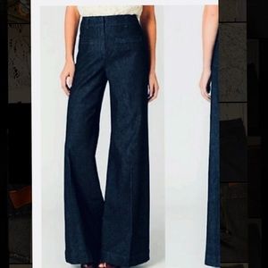 Anthropologie Cartonnier Wide Leg Sz 12 Blue Jean